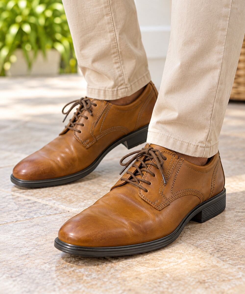 Clarks Jonsen Milan Men’s 7 M Brown Leather Lace Up Oxford Shoes 26152919